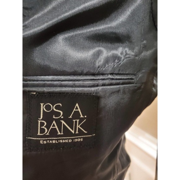 Jos. A Bank Men Solid Black Single Breasted 100% Camel Hair Blazer 42L - Picture 8 of 10